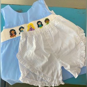 Classic Southern Smocks Shorts Set - Disney Inspired